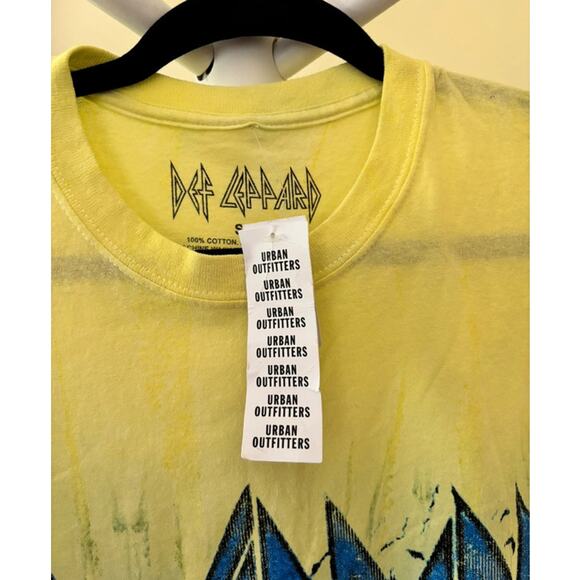 Bludgeon Riffola Def Leppard Pyromania Tie-Dye Yellow Unisex S/M - Picture 2 of 4